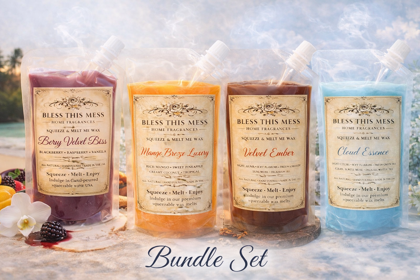 SQUEEZABLE SOY & COCO WAX 8OZ | Heavily Fragranced | Hand Poured