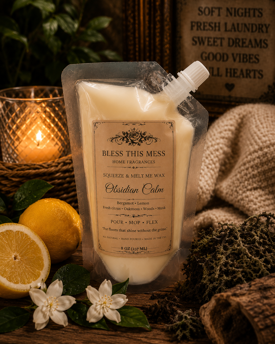 SQUEEZABLE SOY & COCO WAX 8OZ | Heavily Fragranced | Hand Poured